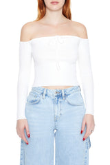 Off-the-Shoulder Sweater-Knit Top | Forever 21 Women