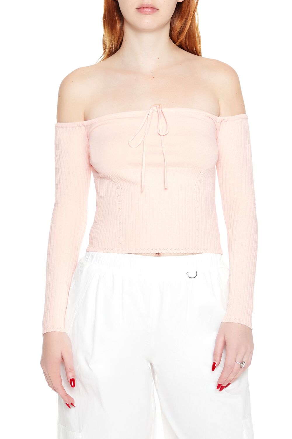 Off-the-Shoulder Sweater-Knit Top | Forever 21 Women