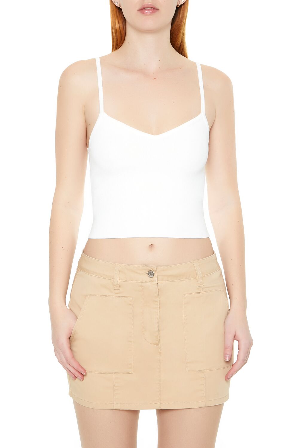 Sweater-Knit Cropped Cami | Forever 21 Women