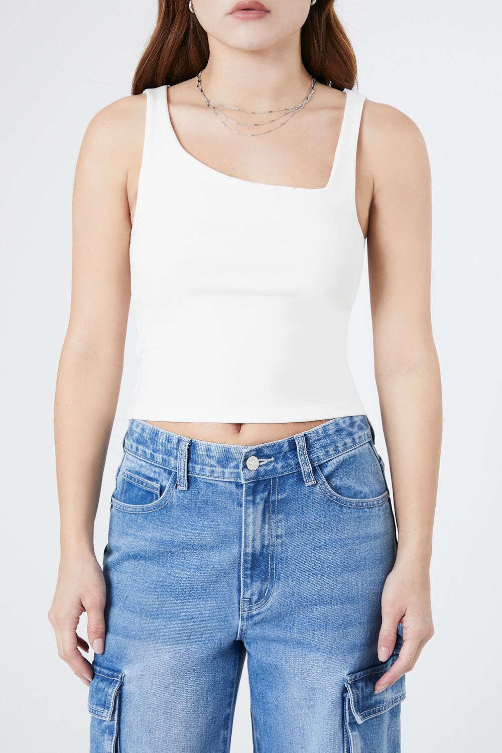 Ribbed Asymmetrical Tank Top | Forever 21 Women