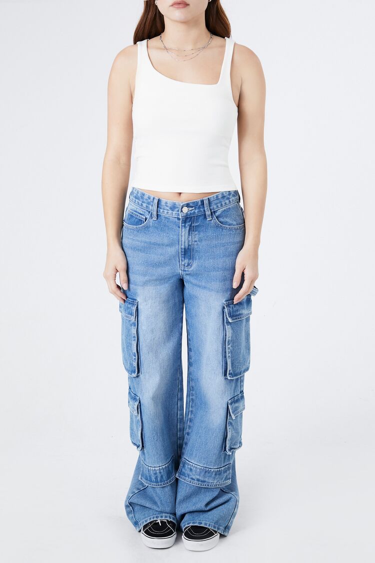 Ribbed Asymmetrical Tank Top | Forever 21 Women