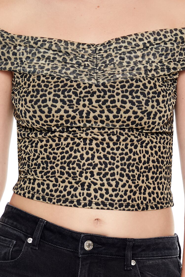 Cheetah Print Off-the-Shoulder Top | Forever 21 Women