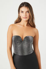 Snake Print Sweetheart Bodysuit | Forever 21 Women