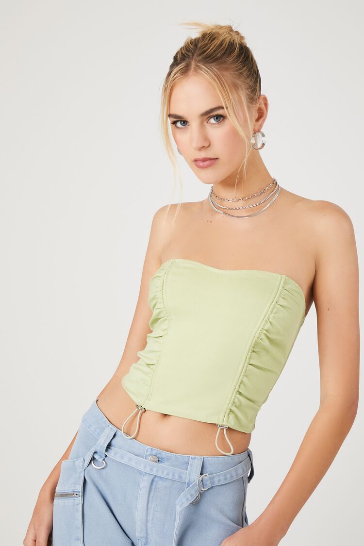 Toggle Drawstring Tube Top | Forever 21 Women
