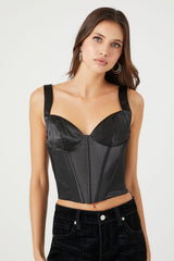Satin Bustier Crop Top | Forever 21 Women