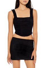 Lace-Up Lace Crop Top | Forever 21 Women
