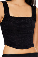 Lace-Up Lace Crop Top | Forever 21 Women