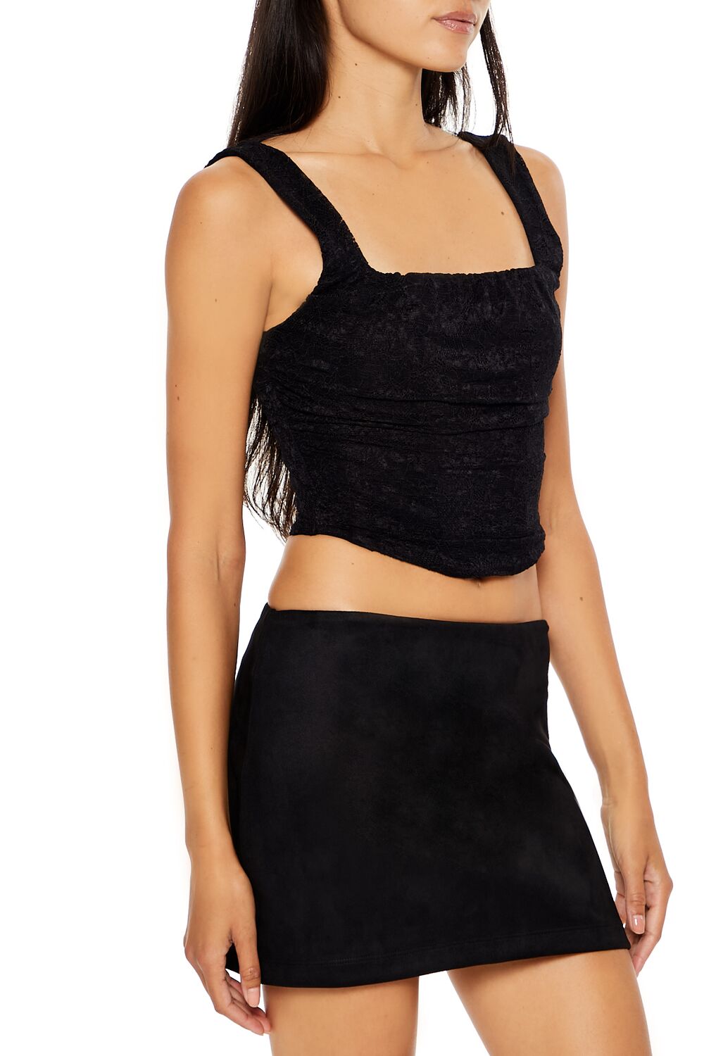 Lace-Up Lace Crop Top | Forever 21 Women