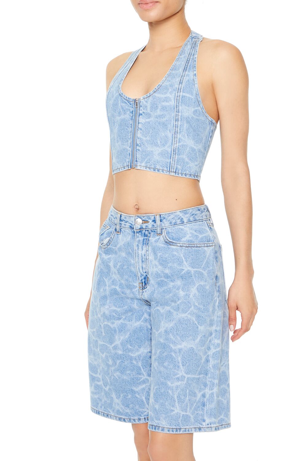 Water Print Halter Crop Top | Forever 21 Women