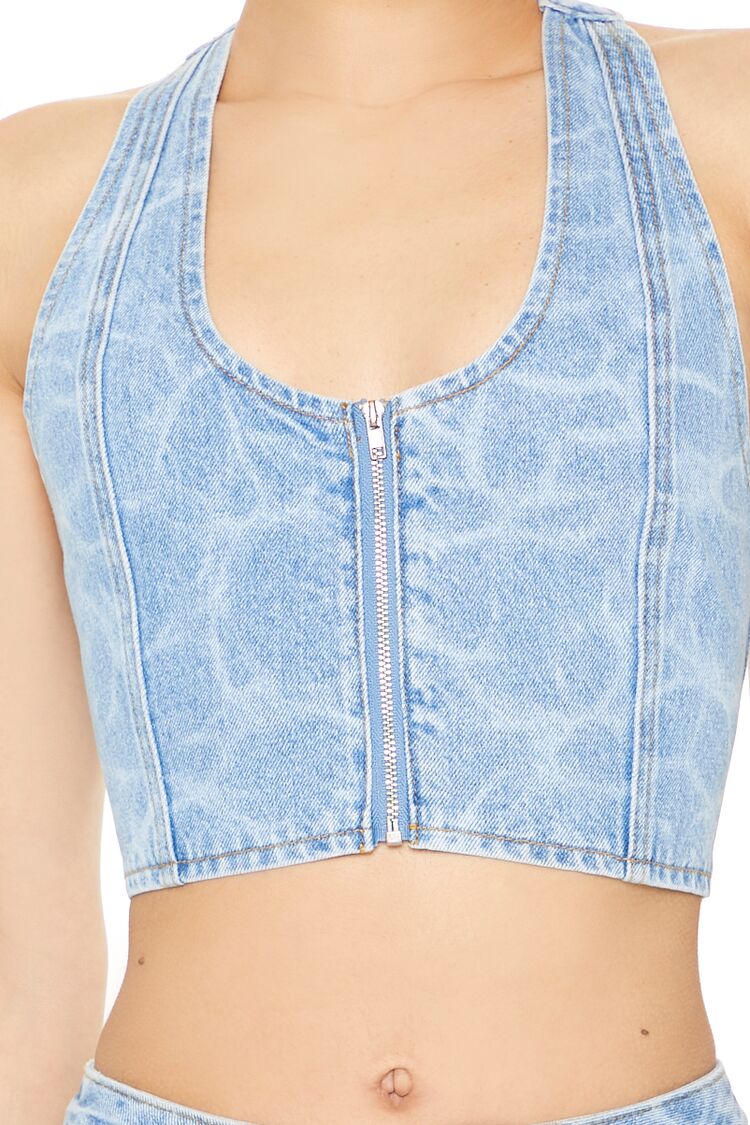 Water Print Halter Crop Top | Forever 21 Women