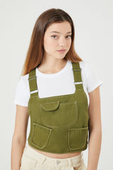 Twill Overall Crop Top | Forever 21 Women