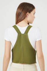 Twill Overall Crop Top | Forever 21 Women