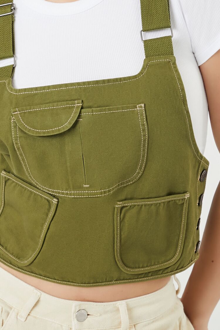Twill Overall Crop Top | Forever 21 Women