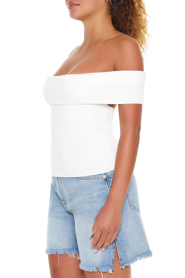 Off-the-Shoulder Sweater-Knit Top | Forever 21 Women