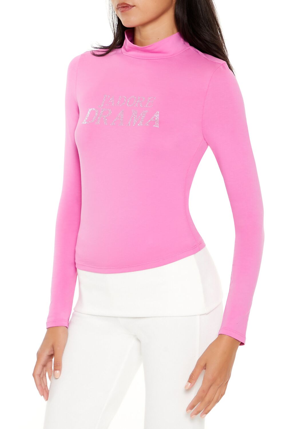 Rhinestone Jadore Drama Top | Forever 21 Women