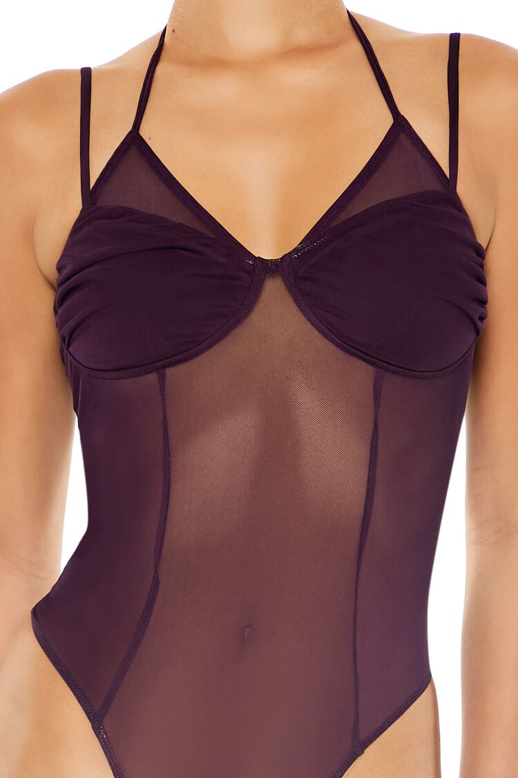 Sheer Mesh Halter Bodysuit | Forever 21 Women