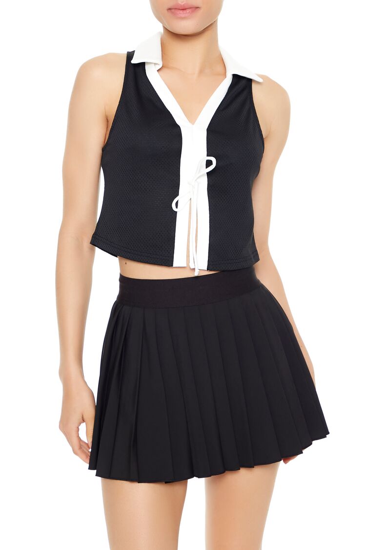 Colorblock Split-Hem Crop Top | Forever 21 Women