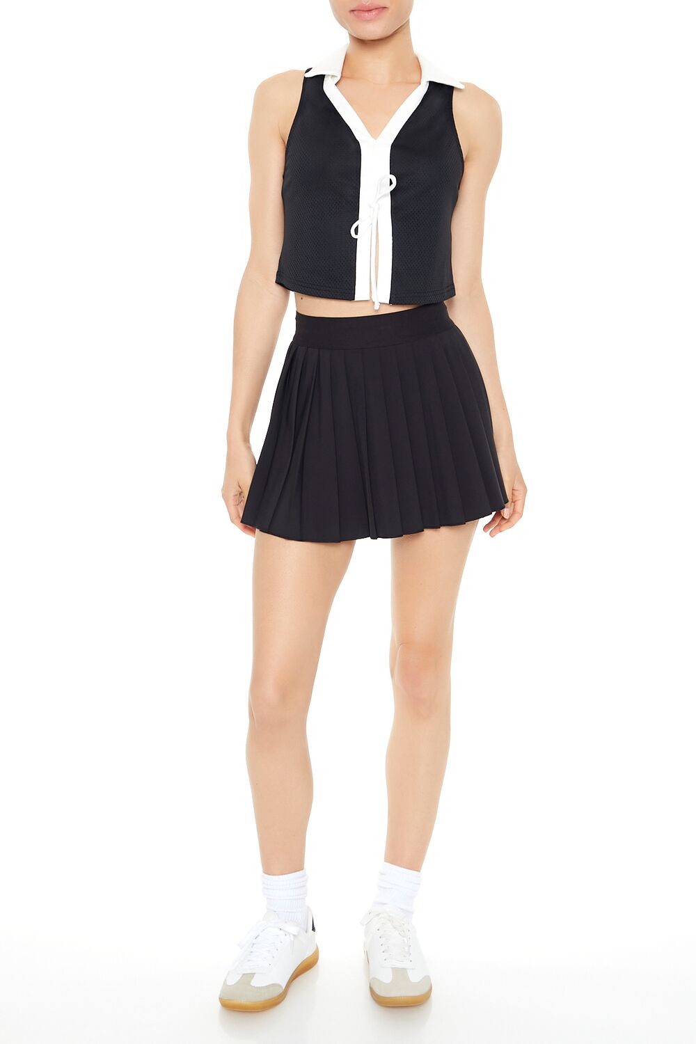 Colorblock Split-Hem Crop Top | Forever 21 Women