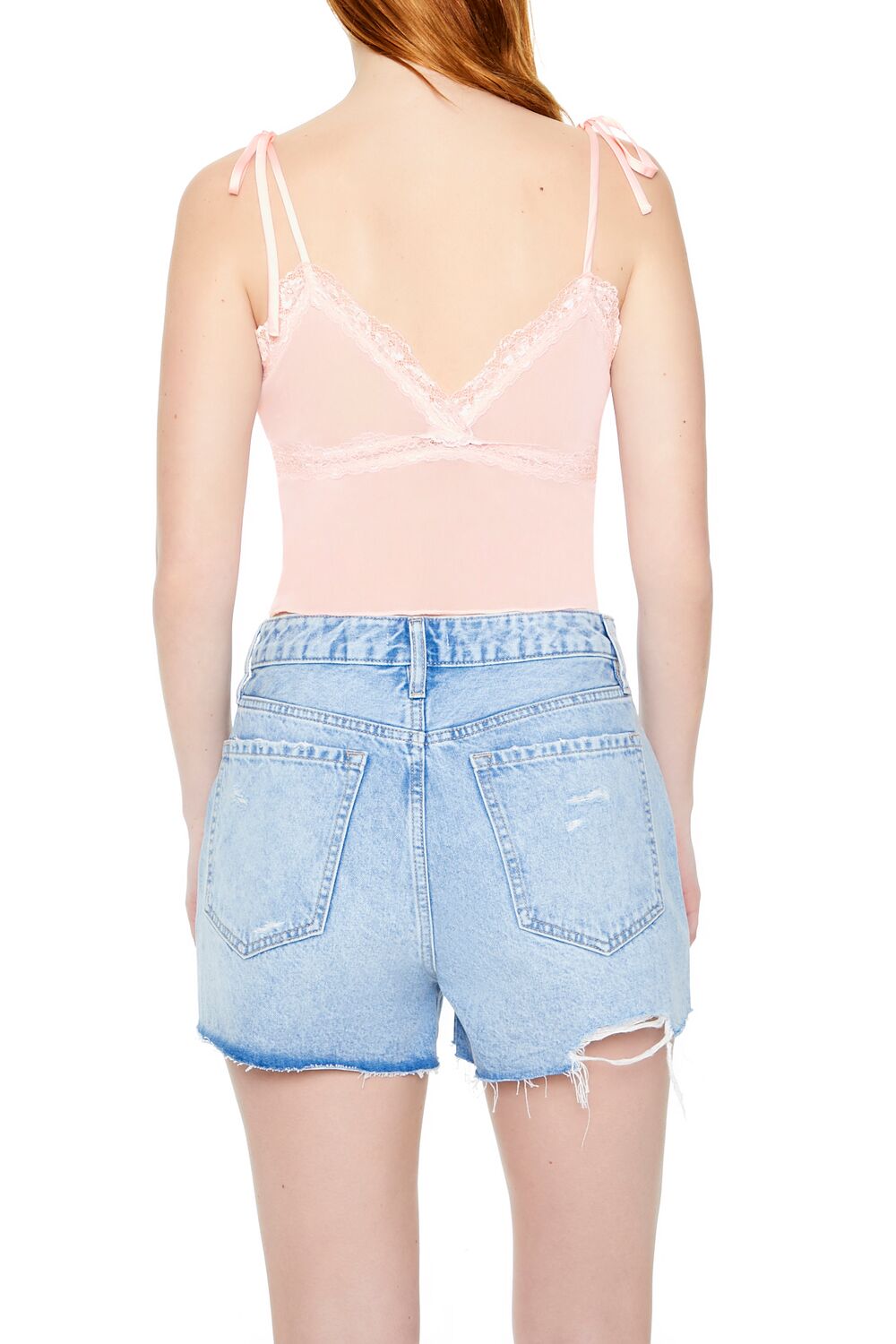 Mesh & Lace Tie-Strap Cami | Forever 21 Women