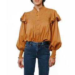 Mabel Smock Detail Long Sleeve Top | Forever 21 Women