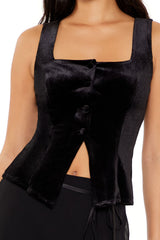 Velvet Button-Front Tank Top | Forever 21 Women