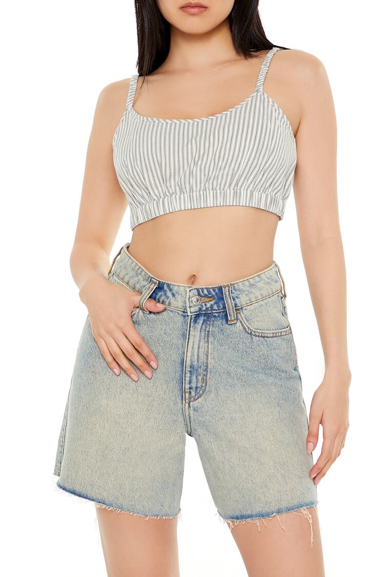 Pinstriped Cropped Cami | Forever 21 Women