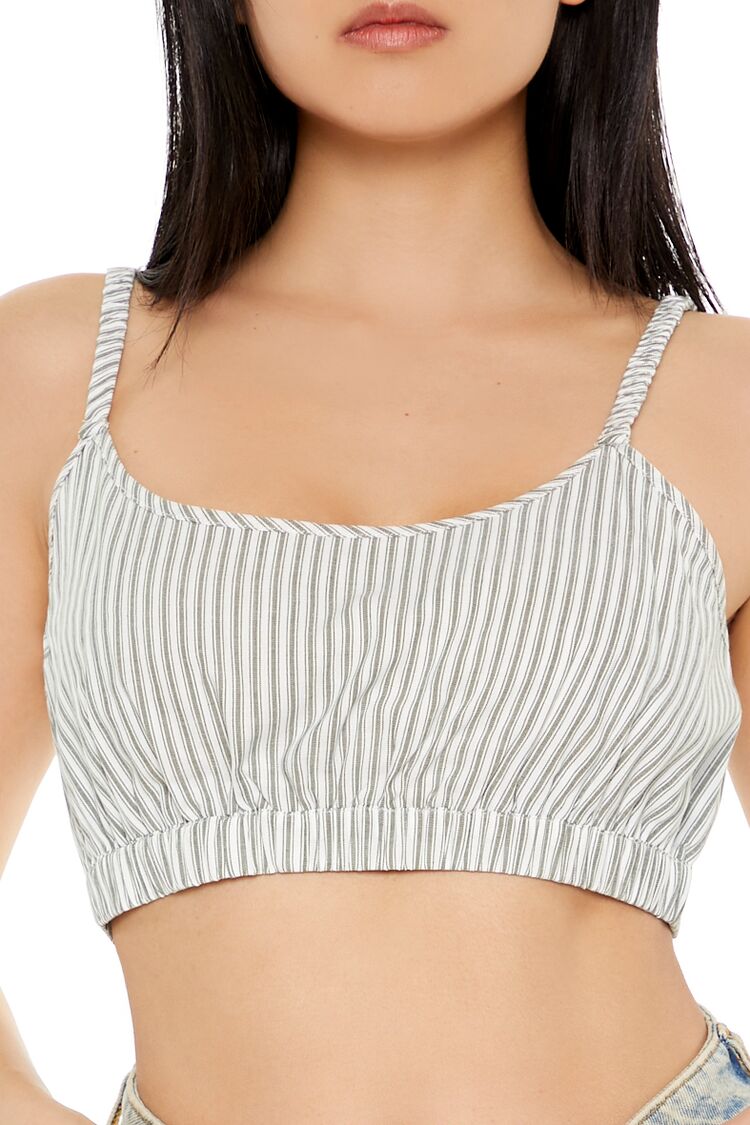 Pinstriped Cropped Cami | Forever 21 Women