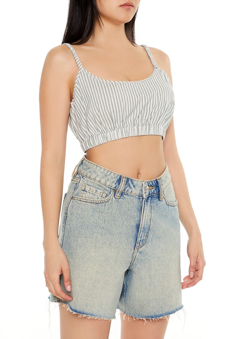 Pinstriped Cropped Cami | Forever 21 Women