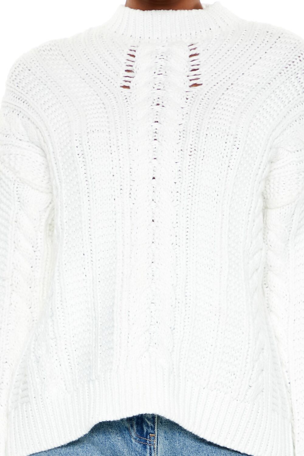 Lace-Back Cable Knit Sweater | Forever 21 Women