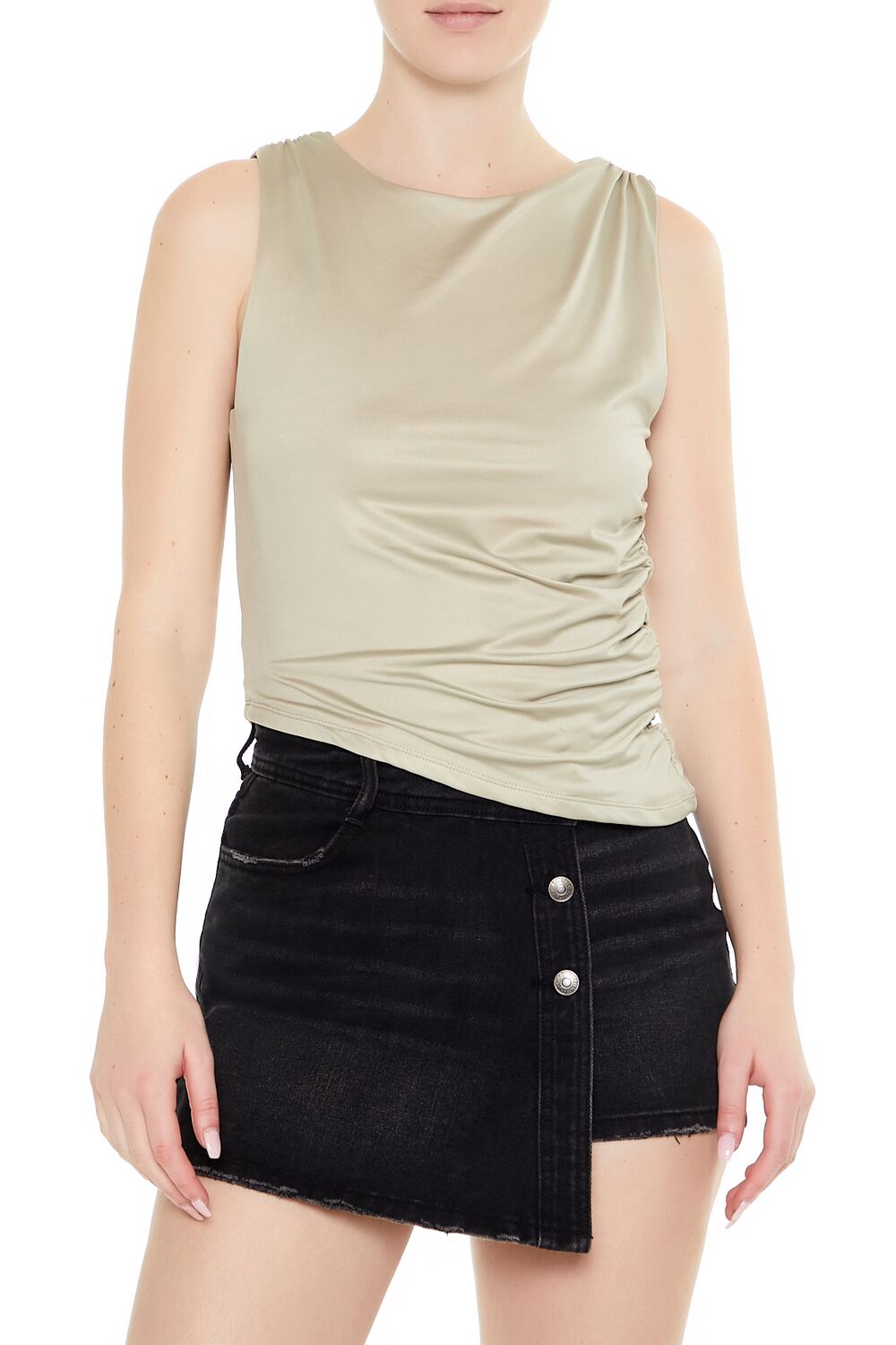 Contour Sculpt Asymmetrical Tank Top | Forever 21 Women