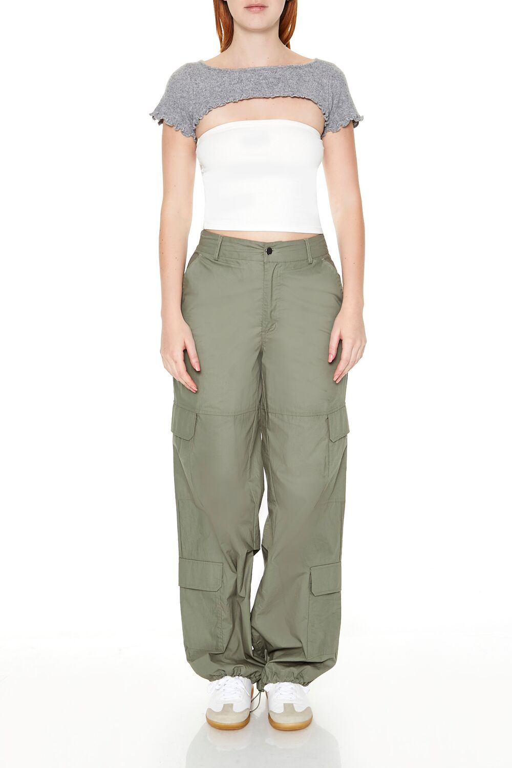 Sweater-Knit Lace-Up Crop Top | Forever 21 Women