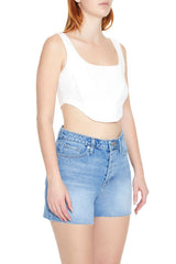 Corset Curved-Hem Crop Top | Forever 21 Women