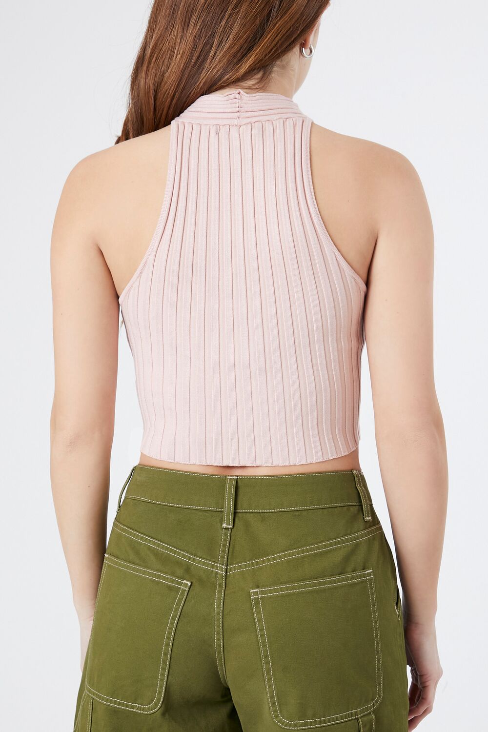 Ribbed Knit Halter Crop Top | Forever 21 Women