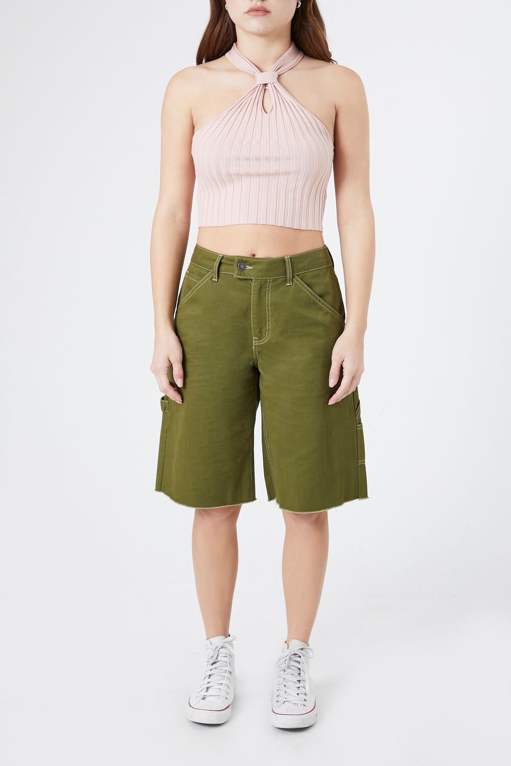 Ribbed Knit Halter Crop Top | Forever 21 Women
