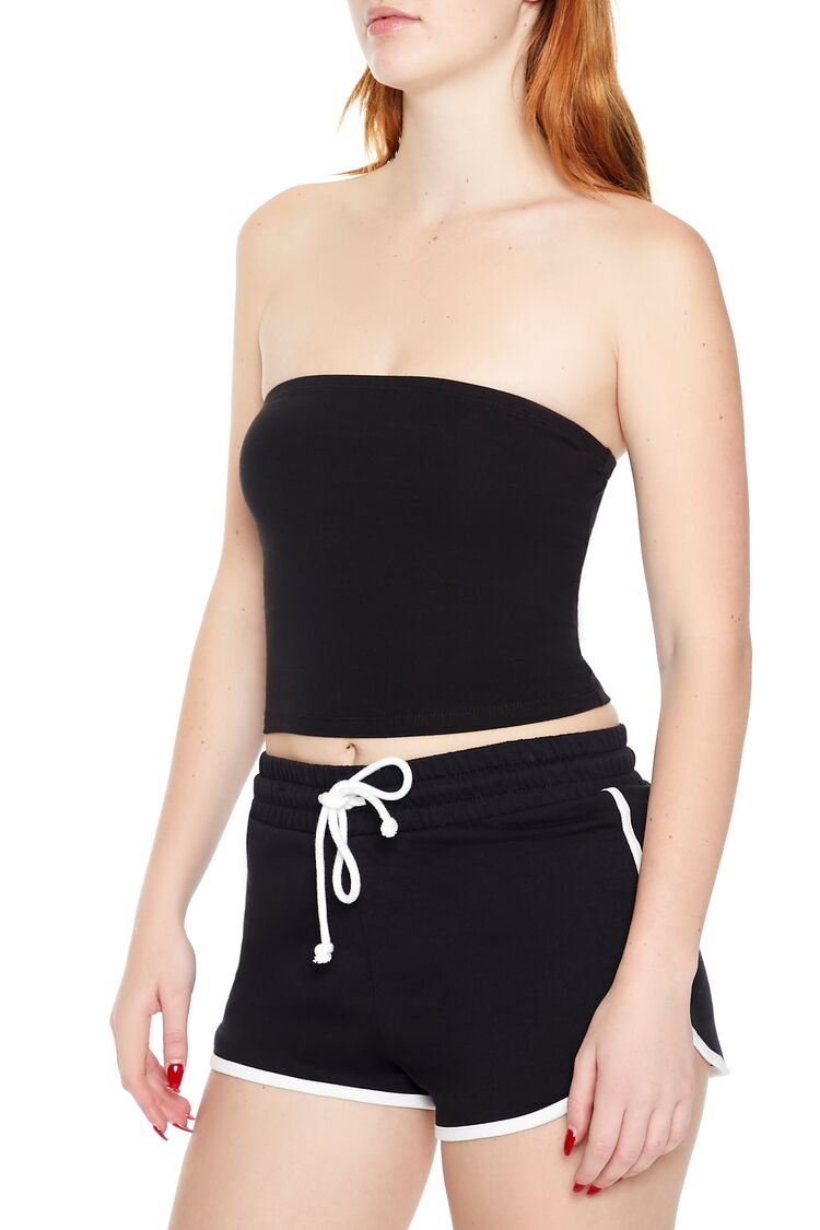 Cropped Cotton-Blend Tube Top | Forever 21 Women