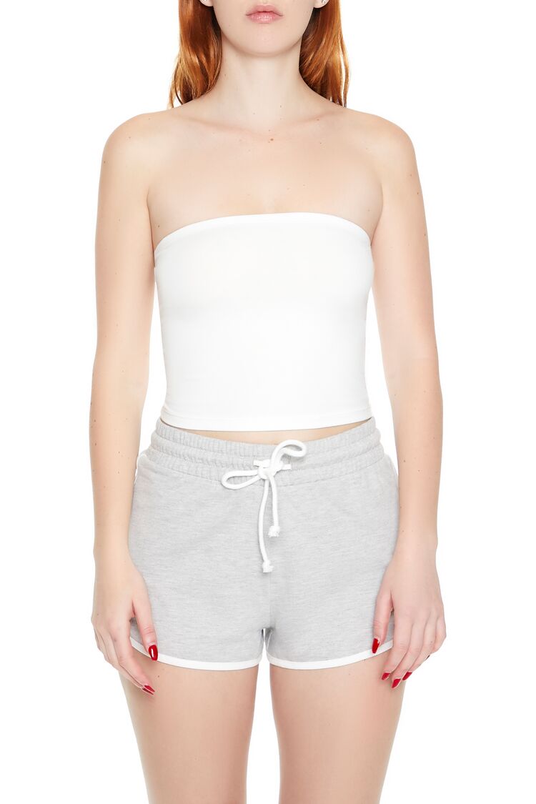 Cropped Cotton-Blend Tube Top | Forever 21 Women