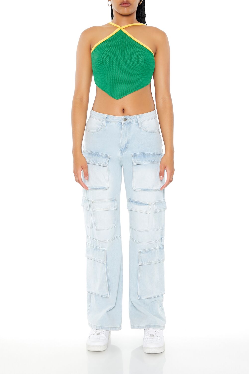Sweater-Knit Halter Crop Top | Forever 21 Women