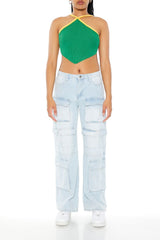 Sweater-Knit Halter Crop Top | Forever 21 Women