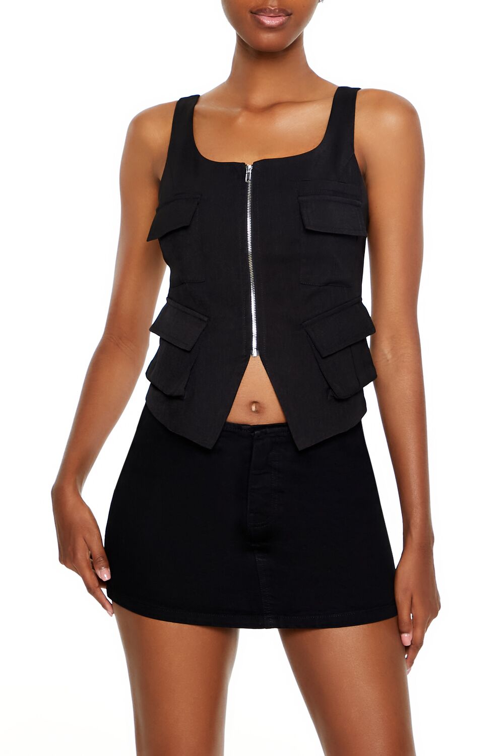 Cargo Split-Hem Crop Top | Forever 21 Women