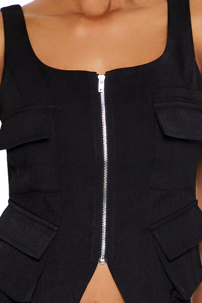 Cargo Split-Hem Crop Top | Forever 21 Women