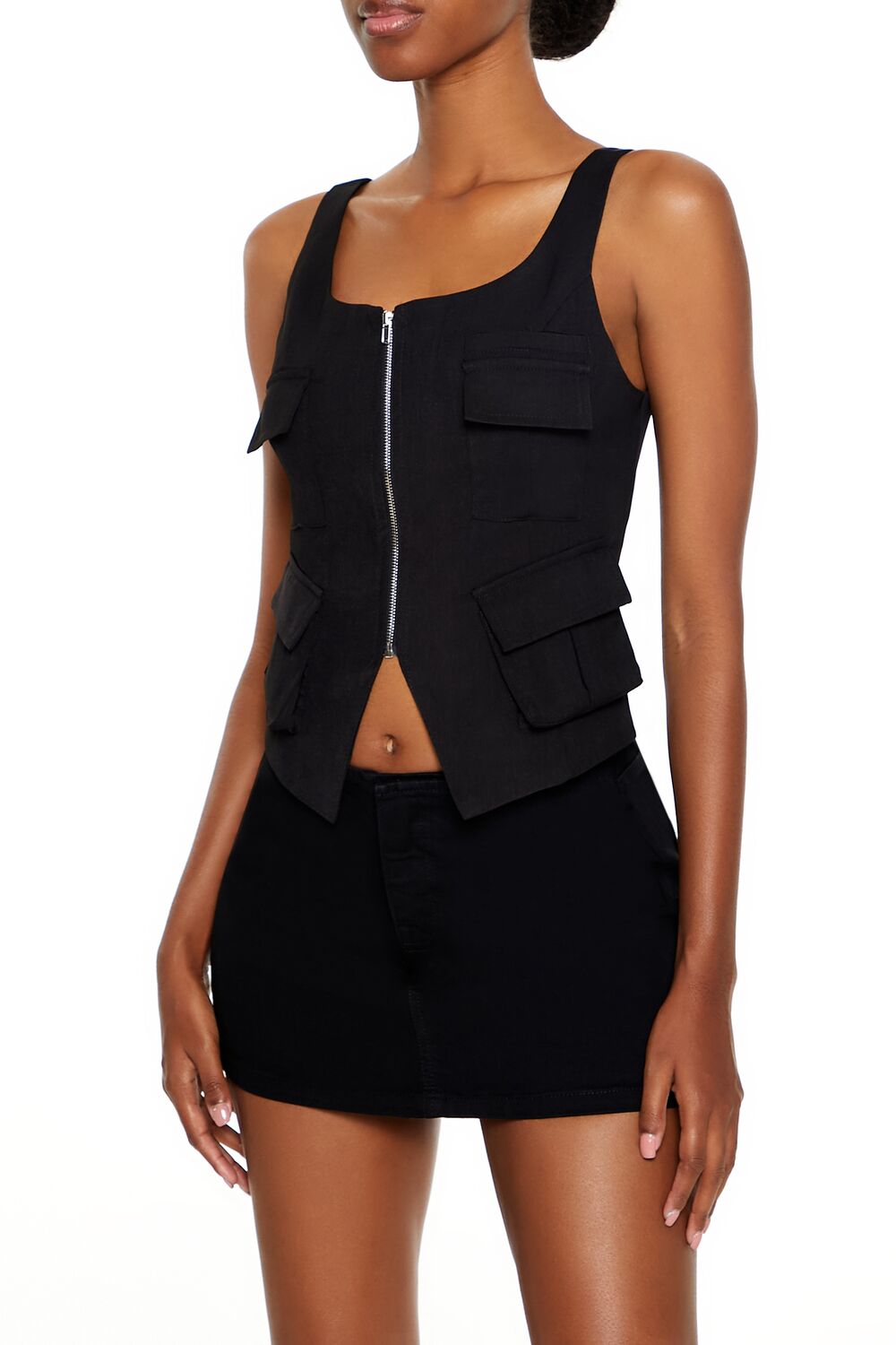 Cargo Split-Hem Crop Top | Forever 21 Women