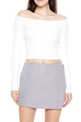 Cropped Off-the-Shoulder Sweater | Forever 21 Women