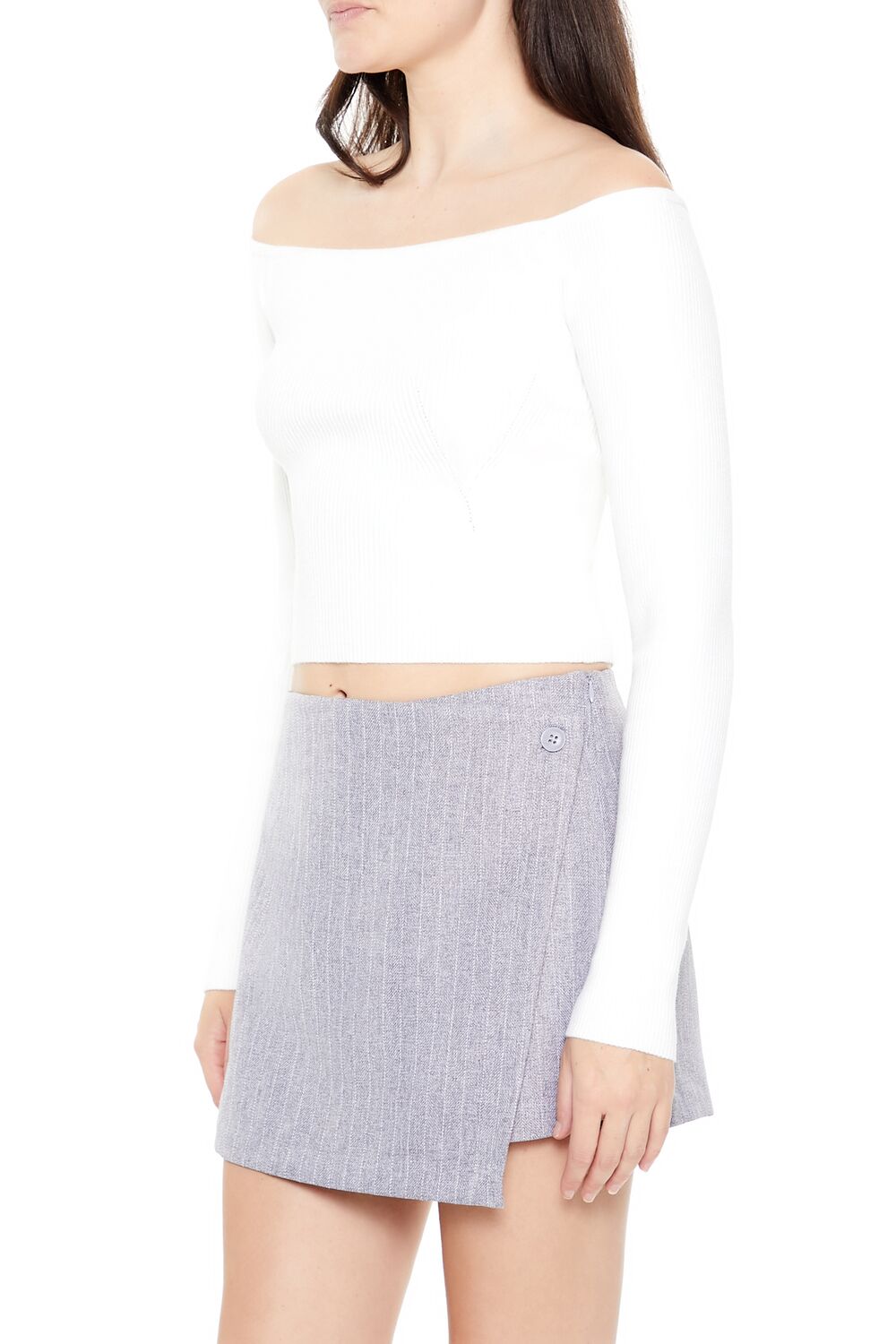 Cropped Off-the-Shoulder Sweater | Forever 21 Women
