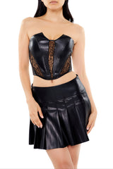 Faux Leather & Lace Tube Top | Forever 21 Women
