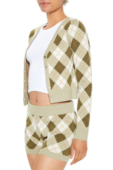 Argyle Cardigan Sweater | Forever 21 Women