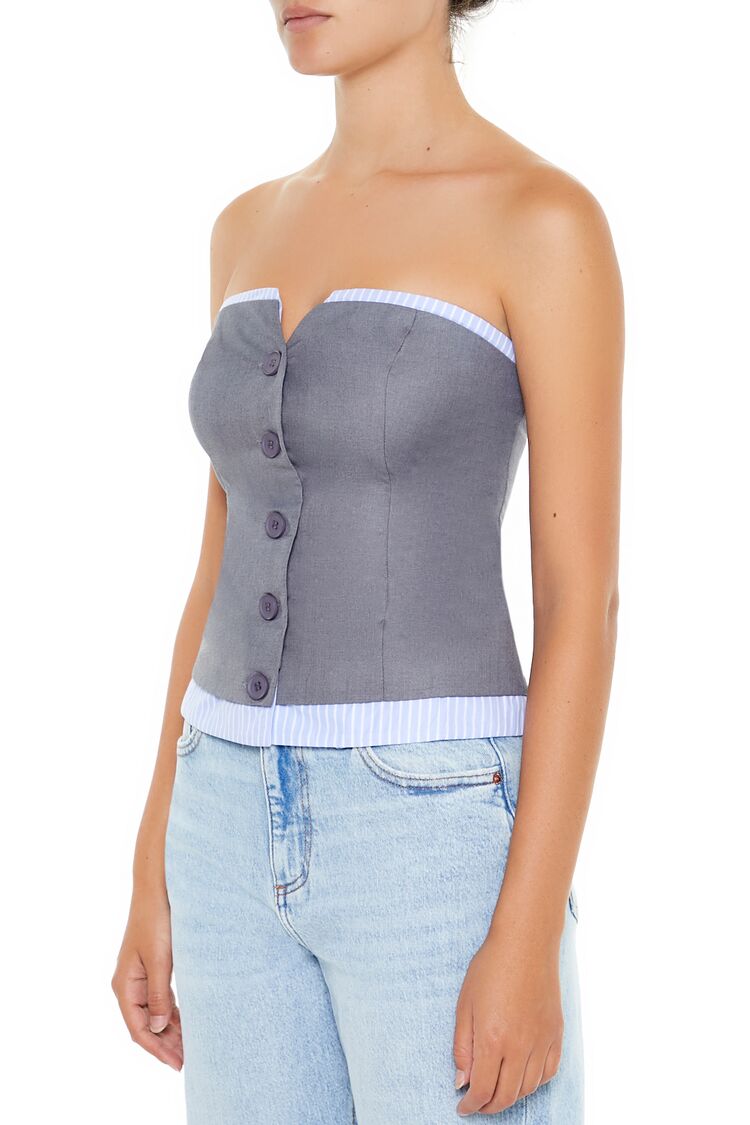 Striped-Trim Tube Top | Forever 21 Women