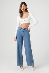 Sweater-Knit Cutout Crop Top | Forever 21 Women