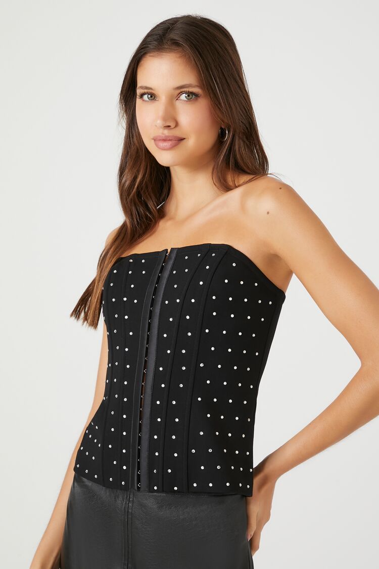 Rhinestone Corset Tube Top | Forever 21 Women