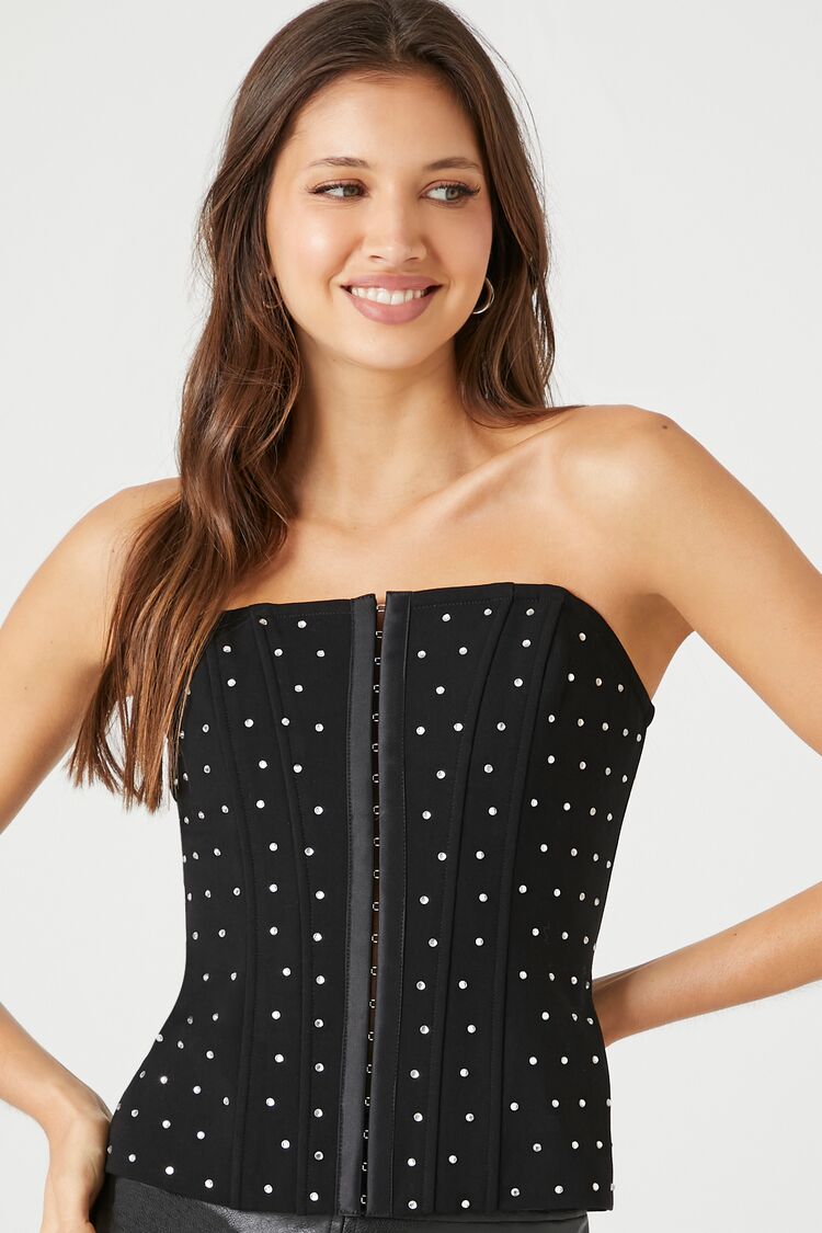 Rhinestone Corset Tube Top | Forever 21 Women