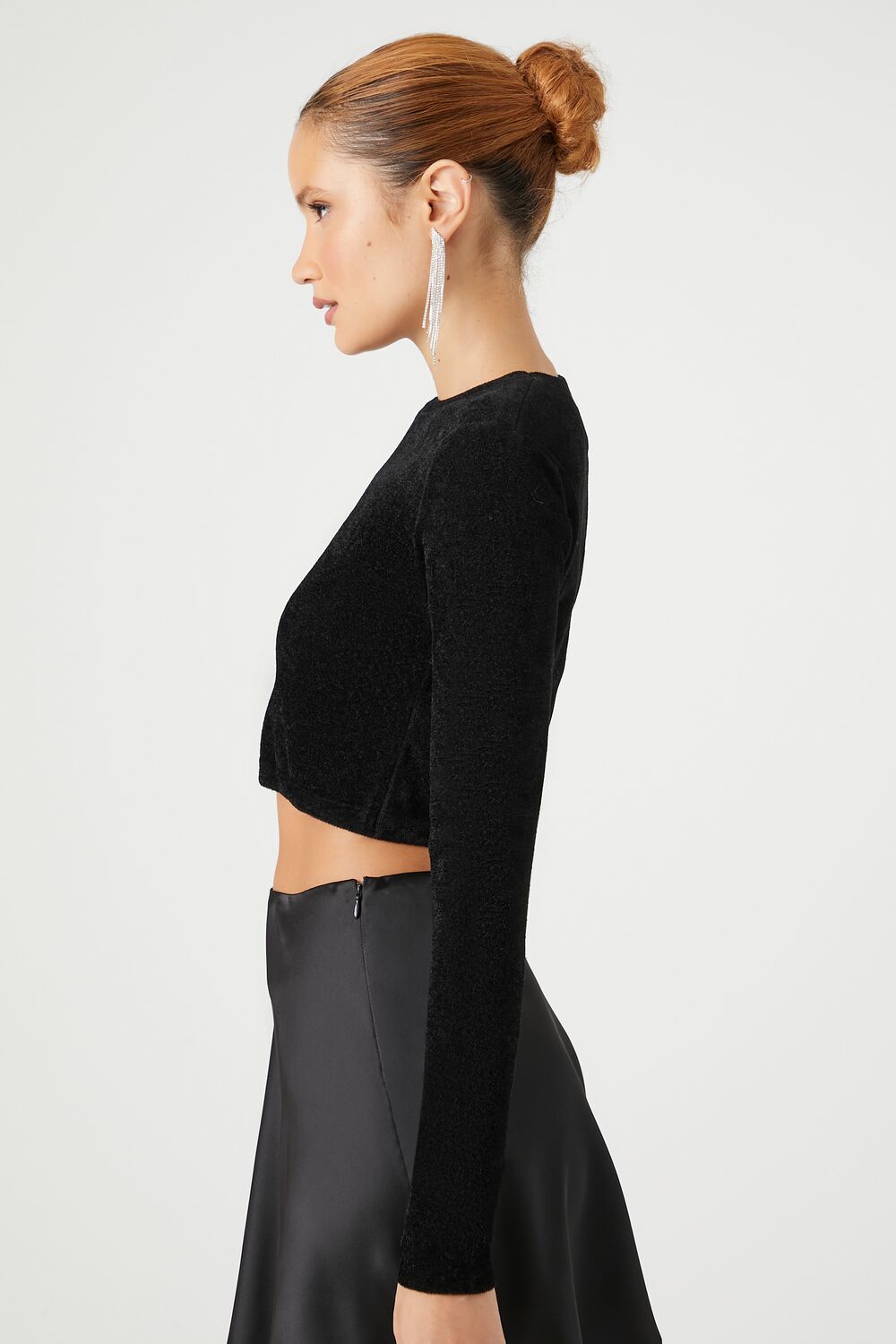 Cropped Long-Sleeve Sweater | Forever 21 Women